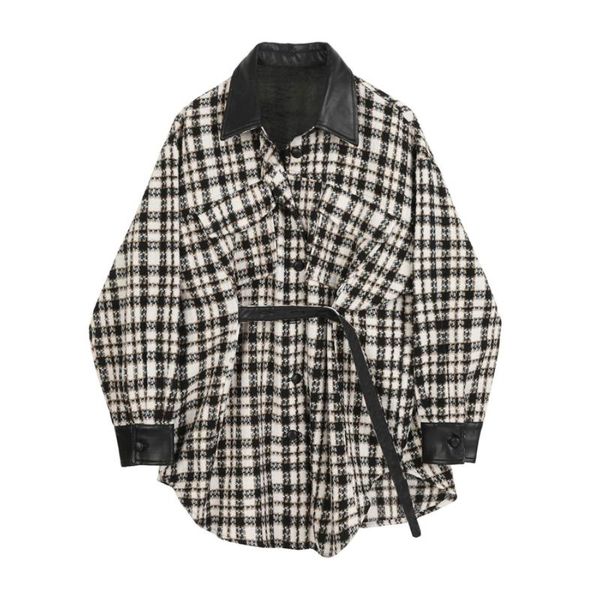 women's wool & blends lauri laki plaid woolen blazer women plus size elegant formal lattice long sleeve coat autumn spring outerwear 20, Black
women's wool & blends lauri laki plaid woolen blazer women plus size elegant formal lattice long sleeve coat autumn spring outerwear 20, Black