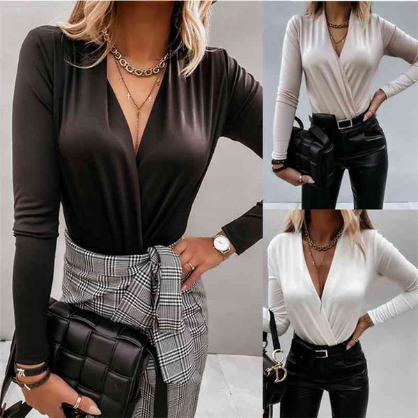 autumn winter solid color long-sleeved v-neck ladies shirt women slim black white blouse shirts office lady oversized 3xl 210401
autumn winter solid color long-sleeved v-neck ladies shirt women slim black white blouse shirts office lady oversized 3xl 210401