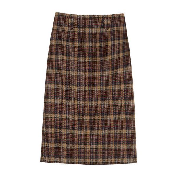 retro wool plaid skirt 2021 autumn and winter small fragrance high waist slim long a hip skirts, Black
retro wool plaid skirt 2021 autumn and winter small fragrance high waist slim long a hip skirts, Black