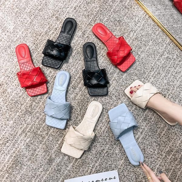 women's slippers weave leather summer shoes women sandal open toe flat casual slides outdoor beach flip flops, Black
women's slippers weave leather summer shoes women sandal open toe flat casual slides outdoor beach flip flops, Black