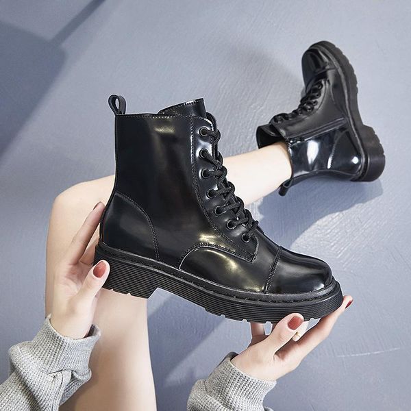 boots laasimi winter women bright genuine leather motorcycle for ladies rubber toe lace up woman short plush shoes, Black
boots laasimi winter women bright genuine leather motorcycle for ladies rubber toe lace up woman short plush shoes, Black