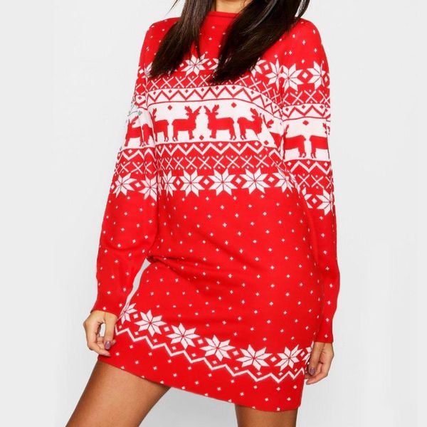 casual dresses autumn winter christmas dress women 2021 snowflake deer print mini o-neck long sleeve party, Black;gray
casual dresses autumn winter christmas dress women 2021 snowflake deer print mini o-neck long sleeve party, Black;gray