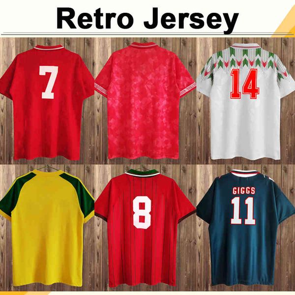 92 90 wales retro mens soccer shirt national team saunders wilson speed giggs hughes home red away fotball shirts short sleeve uniforms, Black
92 90 wales retro mens soccer shirt national team saunders wilson speed giggs hughes home red away fotball shirts short sleeve uniforms, Black