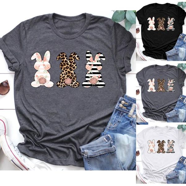 women's t-shirt kawaii with flower print women easter leopard short sleeve o-neck tee tunic female summer cute graphic, White
women's t-shirt kawaii with flower print women easter leopard short sleeve o-neck tee tunic female summer cute graphic, White