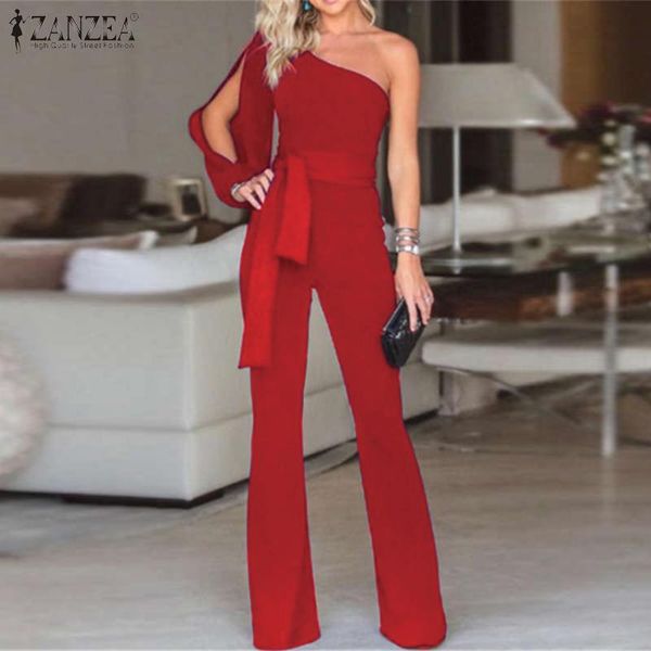 women's jumpsuits & rompers 2021 zanzea women off shoulder summer casual office lady playsuits solid high wasit long flare pants overal, Black;white
women's jumpsuits & rompers 2021 zanzea women off shoulder summer casual office lady playsuits solid high wasit long flare pants overal, Black;white