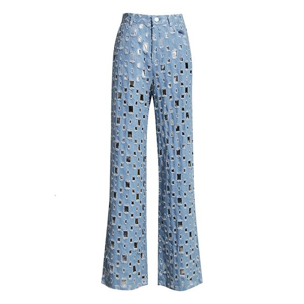 jeans Custom Msxu female brem fall retro anguished hollow holes washed raw edges loose leg-long pants, Blue
jeans Custom Msxu female brem fall retro anguished hollow holes washed raw edges loose leg-long pants, Blue