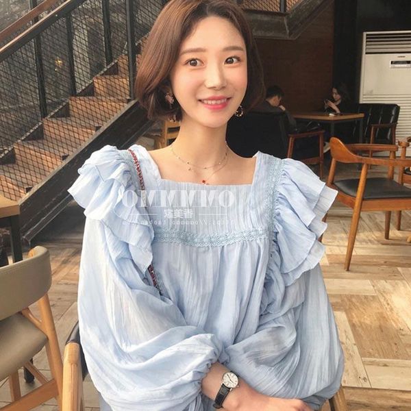 spring autumn fairy sweet square collar ruffled shirts female chiffon lotus blouses long sleeve crop 2021 blusas mujer women's &, White
spring autumn fairy sweet square collar ruffled shirts female chiffon lotus blouses long sleeve crop 2021 blusas mujer women's &, White