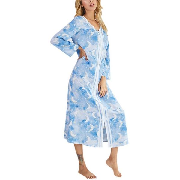 women's sleepwear spring ladies printed nightdress long sleeve sleepshirts lady nightwear v-neck casual homewear nightgowns loungewear, Black;red
women's sleepwear spring ladies printed nightdress long sleeve sleepshirts lady nightwear v-neck casual homewear nightgowns loungewear, Black;red