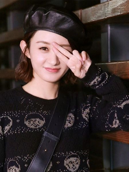 fashion hats leather beret for women pu autumn and winter cap berets, Blue;gray
fashion hats leather beret for women pu autumn and winter cap berets, Blue;gray