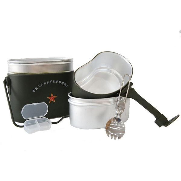 dinnerware sets 3pcs german lunch box military bento boxes outdoor camping container can be heated lunchbox aluminum portable cooker 
dinnerware sets 3pcs german lunch box military bento boxes outdoor camping container can be heated lunchbox aluminum portable cooker