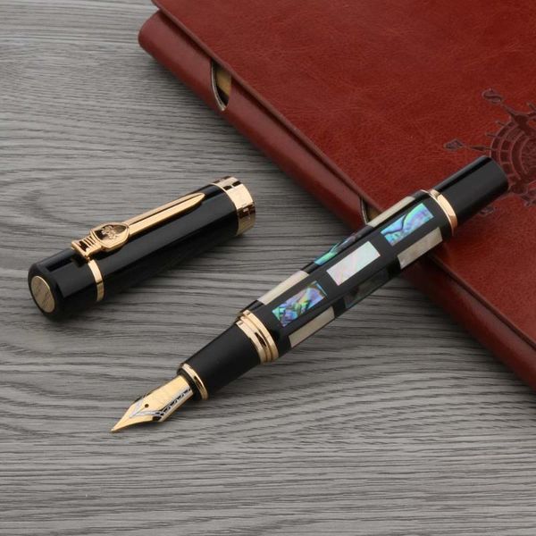 luxurious jinhao hell carving fountain pen metal copper twist s golden ink signature elegante business stationery office pens
luxurious jinhao hell carving fountain pen metal copper twist s golden ink signature elegante business stationery office pens