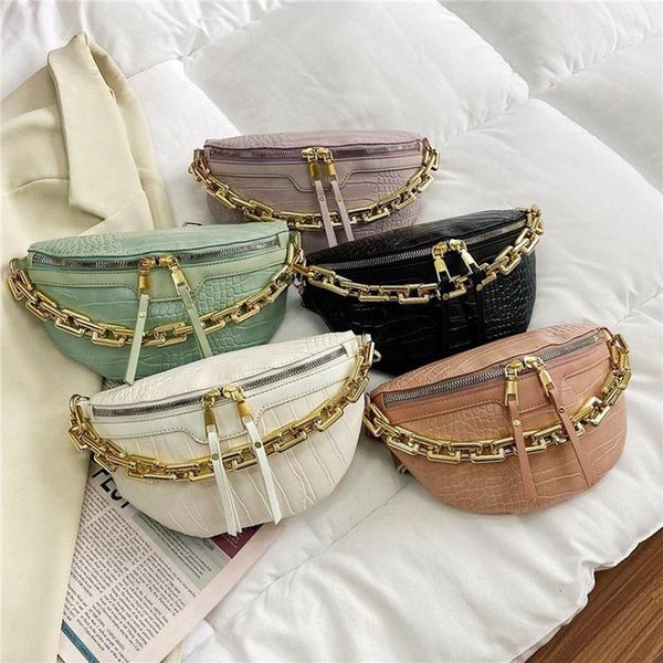 luxury woman waist bag fanny pack brand chain crossbody chest fashion leather belt bags handbag female clutch hip
luxury woman waist bag fanny pack brand chain crossbody chest fashion leather belt bags handbag female clutch hip