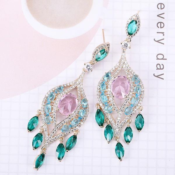 dangle & chandelier stone earrings handpaved zircon fashion female wedding drop earring gold plating, Silver
dangle & chandelier stone earrings handpaved zircon fashion female wedding drop earring gold plating, Silver