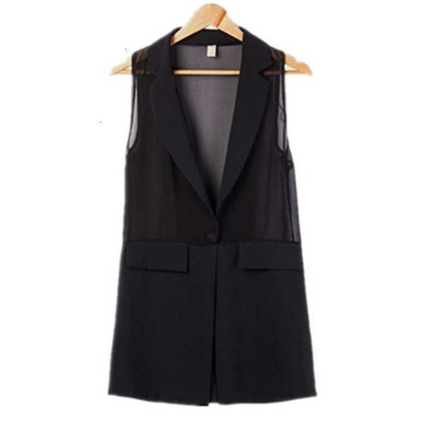women's vests thin long vest women sleeveless jacket female waistcoat colete feminino european elegant suits black chalecos nmf9, Black;white
women's vests thin long vest women sleeveless jacket female waistcoat colete feminino european elegant suits black chalecos nmf9, Black;white