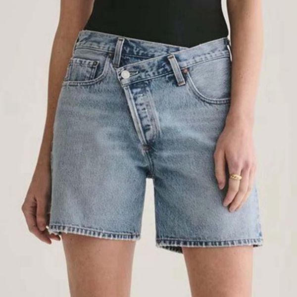 women's shorts doujili fashion summer short jeans solid color personality button pocket pants for women casual wearing, White;black
women's shorts doujili fashion summer short jeans solid color personality button pocket pants for women casual wearing, White;black