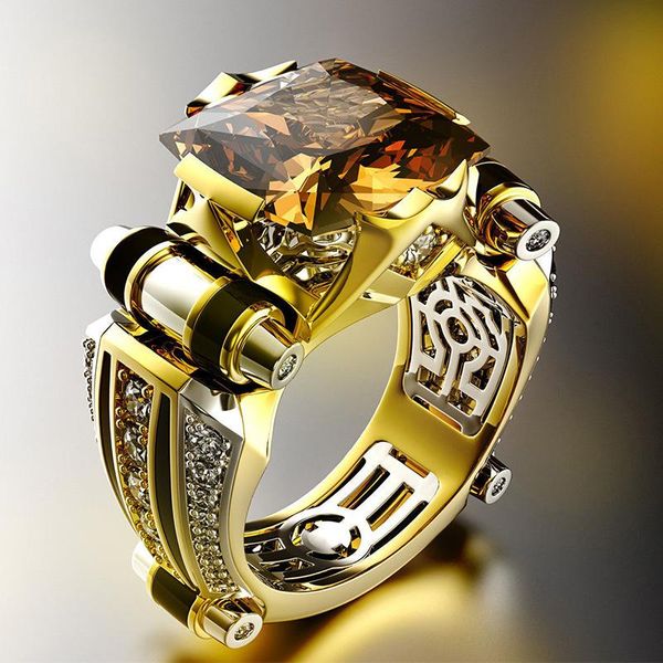 wedding rings classic fashion gold with champagne crystal stone men's ring steampunk engement lovly for women trendy jewelry, Slivery;golden
wedding rings classic fashion gold with champagne crystal stone men's ring steampunk engement lovly for women trendy jewelry, Slivery;golden