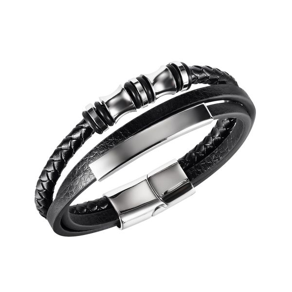 leather bracelet for men stainless steel magnet clasp charm woven bangle trendy male wristband sliver blackjewelry hip-pop mans birthdays gi, Golden;silver
leather bracelet for men stainless steel magnet clasp charm woven bangle trendy male wristband sliver blackjewelry hip-pop mans birthdays gi, Golden;silver