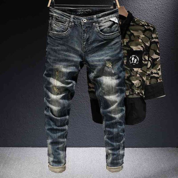 men's jeans italian style fashion men retro black blue embroidery elastic cotton ripped denim trousers slim fit vintage designer p
men's jeans italian style fashion men retro black blue embroidery elastic cotton ripped denim trousers slim fit vintage designer p