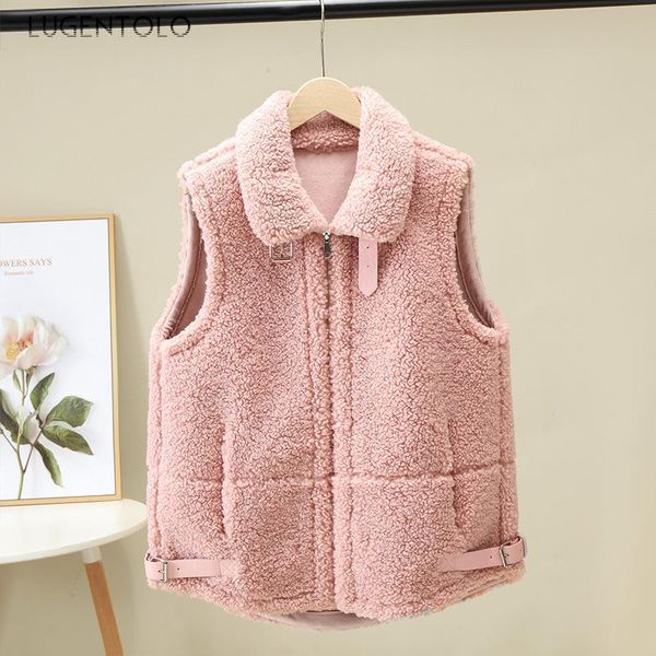 women's vests lugentolo autumn women solid winter short korean jacket zipper lapel pocket simple female casual coats, Black;white
women's vests lugentolo autumn women solid winter short korean jacket zipper lapel pocket simple female casual coats, Black;white