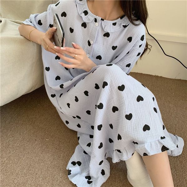 casual dresses comfortable hearts printed sleepwear 2021 short sleeve vintage women night chic cotton fashion pajamas u5ro, Black;gray
casual dresses comfortable hearts printed sleepwear 2021 short sleeve vintage women night chic cotton fashion pajamas u5ro, Black;gray