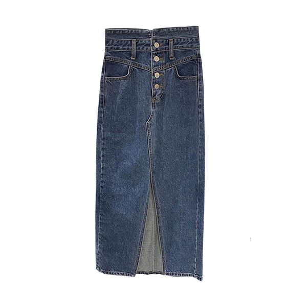 skirts button front midi denim for women casual high waist split hem pocket blue saia mid-calf length jean female wjve, Black
skirts button front midi denim for women casual high waist split hem pocket blue saia mid-calf length jean female wjve, Black
