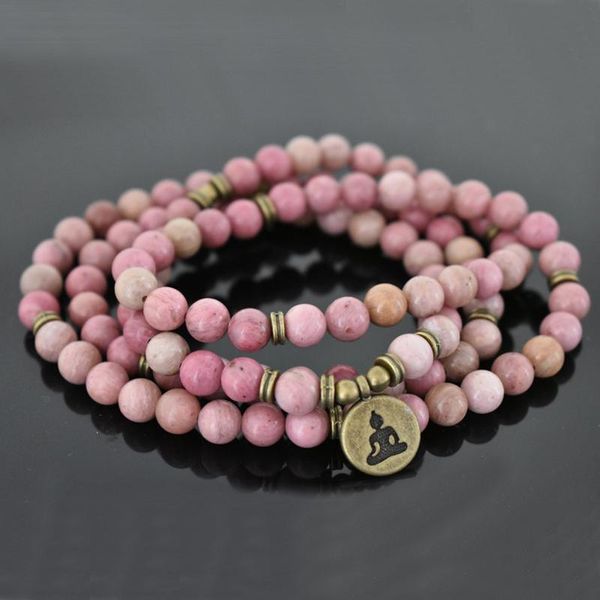 tennis 108 pink rhodonite mala bracelets buddha jewelry yoga meditation bracelet lotus flower charm for girl spiritual gift, Golden;silver
tennis 108 pink rhodonite mala bracelets buddha jewelry yoga meditation bracelet lotus flower charm for girl spiritual gift, Golden;silver