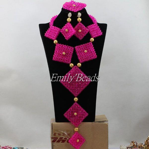 earrings & necklace 2021 fuchsia pink african costume jewelry set nigerian wedding crystal beads long aij287, Silver
earrings & necklace 2021 fuchsia pink african costume jewelry set nigerian wedding crystal beads long aij287, Silver