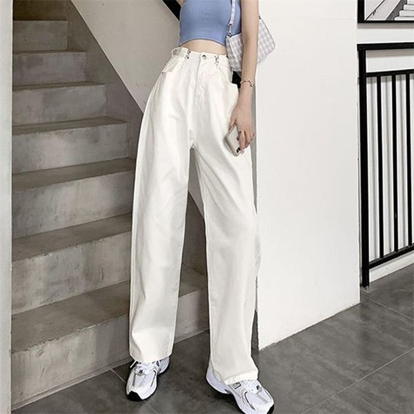 high waist loose korean jeans for women straight pants mom jeans white boyfriend female wide-leg streetwear spring trousers 210730, Blue
high waist loose korean jeans for women straight pants mom jeans white boyfriend female wide-leg streetwear spring trousers 210730, Blue