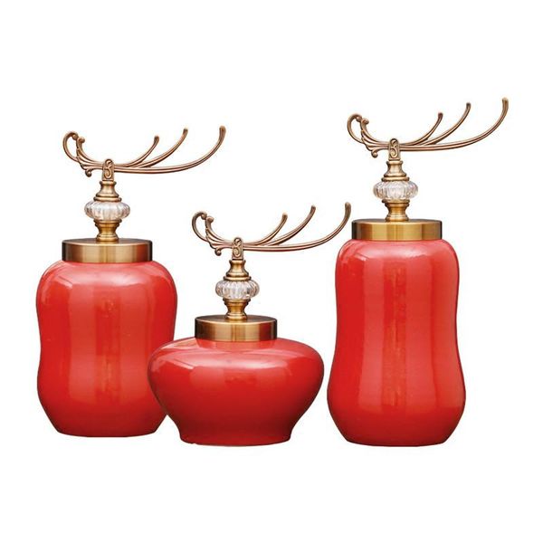 vases 3pcs/set modern creative house el decor red ceramic storage tank fine porcelain flower birthday gifts
vases 3pcs/set modern creative house el decor red ceramic storage tank fine porcelain flower birthday gifts