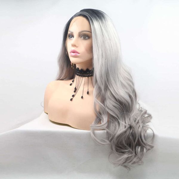 wig harajuku cos false hair black gray gradient long curly big wave wig fluffy chemical fiber, Black;brown
wig harajuku cos false hair black gray gradient long curly big wave wig fluffy chemical fiber, Black;brown