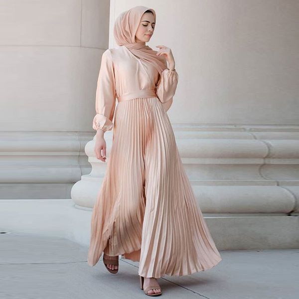 kalenmos long muslim satin dress dubai solid v collar full sleeve pleated patchwork swing turkey euro america clothing fall 2021, Red
kalenmos long muslim satin dress dubai solid v collar full sleeve pleated patchwork swing turkey euro america clothing fall 2021, Red