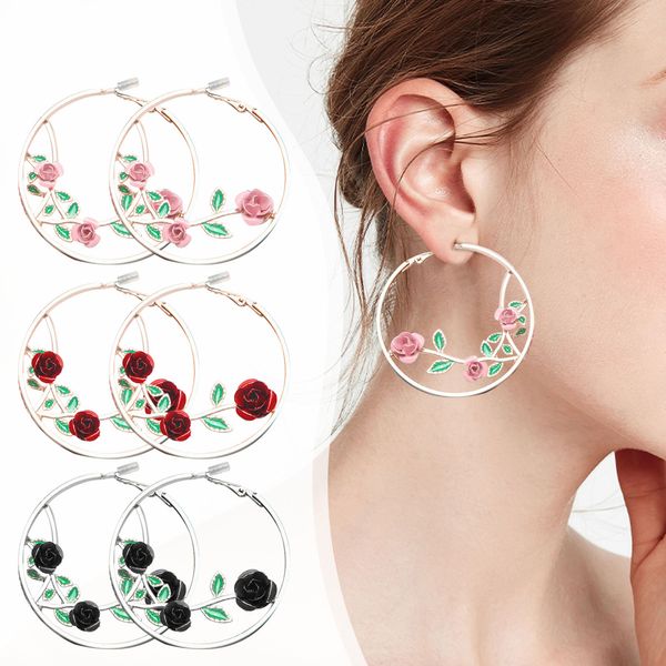2022 fashion special offer women earring trendy large earrings multi-color rose-shaped exaggerated round temperament earrings, Silver
2022 fashion special offer women earring trendy large earrings multi-color rose-shaped exaggerated round temperament earrings, Silver