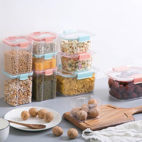 storage bottles & jars large kitchen stackable sealed can transparent plastic food box household grade grains tanks
storage bottles & jars large kitchen stackable sealed can transparent plastic food box household grade grains tanks