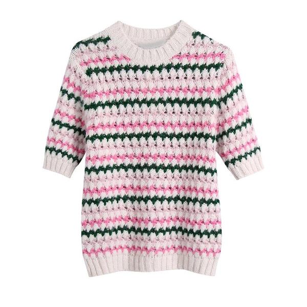 women's sweaters koekop women fashion striped knit sweater short sleeves round neck knitwear casual knitted pullover woman, White;black
women's sweaters koekop women fashion striped knit sweater short sleeves round neck knitwear casual knitted pullover woman, White;black