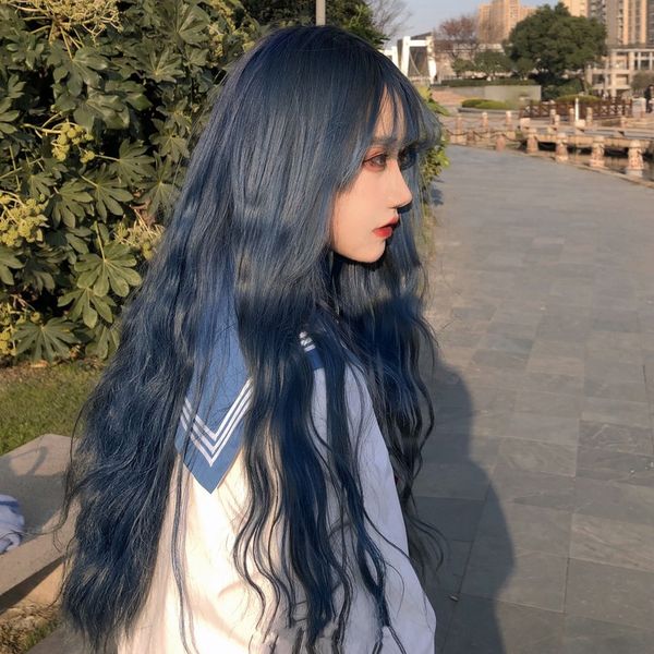 multicolor long water wave with bangs wig for women pink/ orange heat resistant synthetic cosplay lolita wigs, Black
multicolor long water wave with bangs wig for women pink/ orange heat resistant synthetic cosplay lolita wigs, Black