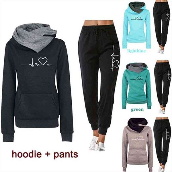 casual two piece sets outfits pullovers hoodies and elastic waist jogger pants spring autumn tracksuit women suit femal, White
casual two piece sets outfits pullovers hoodies and elastic waist jogger pants spring autumn tracksuit women suit femal, White