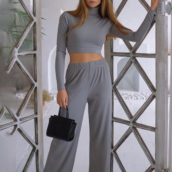casual dresses 1 set crop pants solid color straight leg two-piece turtleneck blouse elastic waist trousers for fitness, Black;gray
casual dresses 1 set crop pants solid color straight leg two-piece turtleneck blouse elastic waist trousers for fitness, Black;gray