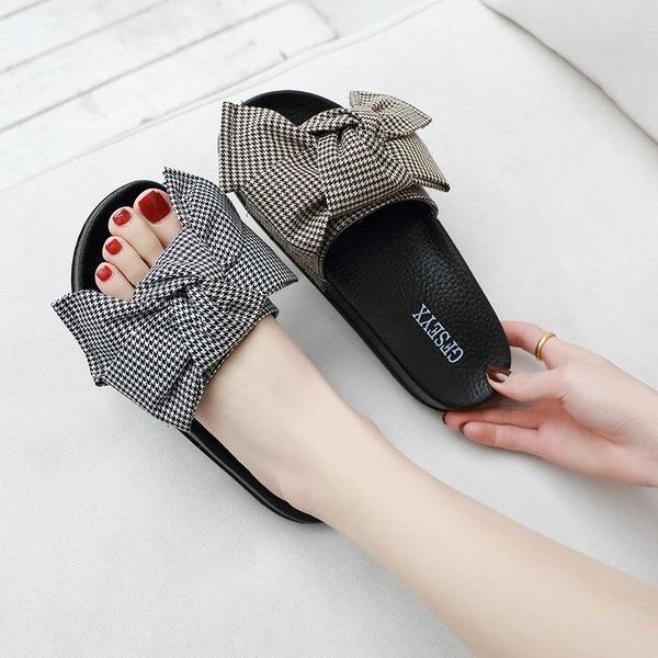summer women round head bowknot slippers white flat heels slides lady outdoor beach sandals flip flop slip on shoes, Black
summer women round head bowknot slippers white flat heels slides lady outdoor beach sandals flip flop slip on shoes, Black