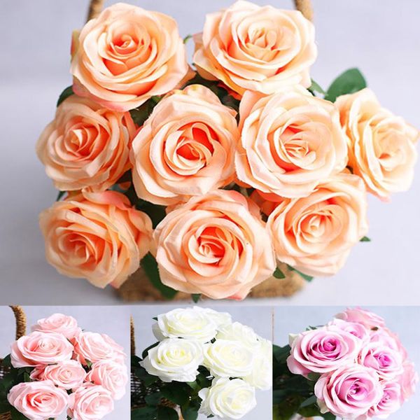 big 9 heads silk artificial rose flowers bunch red white peony wedding bridal home party christmas decorations fake decorative & wreaths
big 9 heads silk artificial rose flowers bunch red white peony wedding bridal home party christmas decorations fake decorative & wreaths