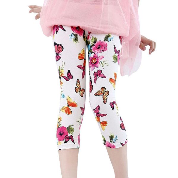 trousers girls leggings pants calf-length fashion print flower butterfly children, Blue
trousers girls leggings pants calf-length fashion print flower butterfly children, Blue