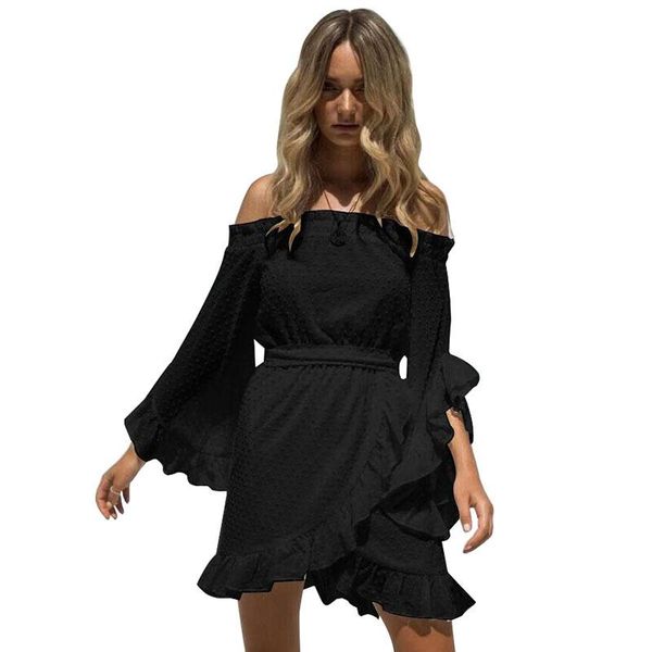 casual dresses 2021 summer vintage flared sleeves ruffled sweet white polka dot cut flower chiffon lace high waist party mini dress for wome, Black;gray
casual dresses 2021 summer vintage flared sleeves ruffled sweet white polka dot cut flower chiffon lace high waist party mini dress for wome, Black;gray