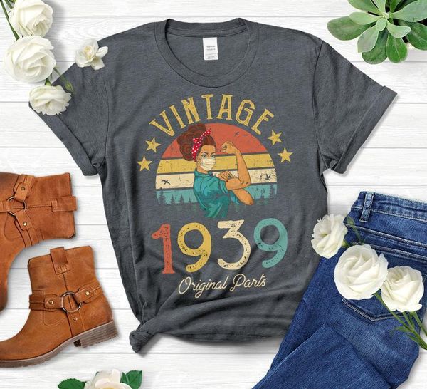 women's t-shirt vintage 1939 original parts retro with mask quarantine edition tshirt funny 82st birthday gift colorful printed shirt, White
women's t-shirt vintage 1939 original parts retro with mask quarantine edition tshirt funny 82st birthday gift colorful printed shirt, White