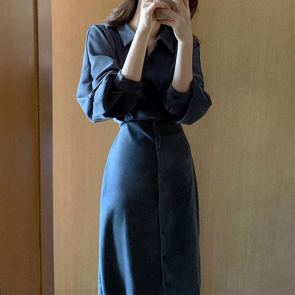 casual dresses aibeautyer 2021 women spring fashionable elegant high waist vintage korean lace up long dress autumn shirt, Black;gray
casual dresses aibeautyer 2021 women spring fashionable elegant high waist vintage korean lace up long dress autumn shirt, Black;gray
