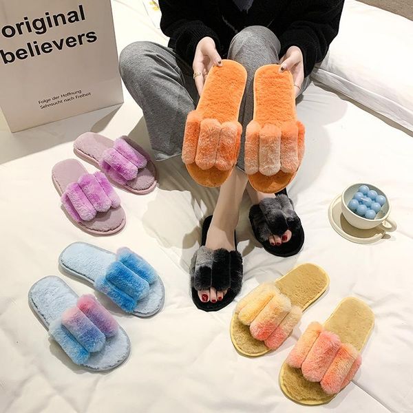 slippers 2021 plush women color cute furry peep toe ladies shoes winter ware falt comfortable non-slip, Black
slippers 2021 plush women color cute furry peep toe ladies shoes winter ware falt comfortable non-slip, Black