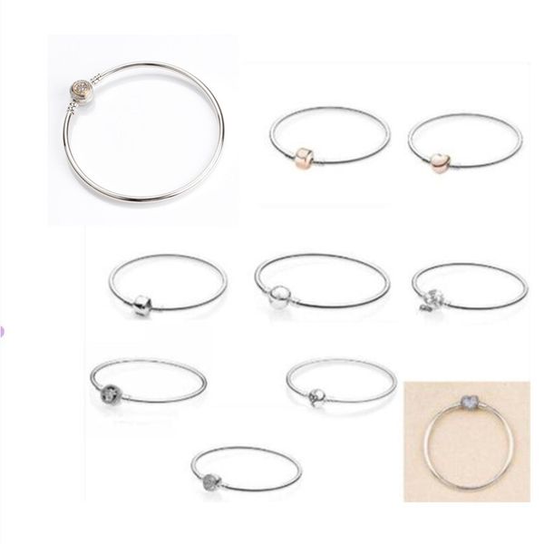 authentic 925 sterling silver rose gold barrel clasp snake chain basic pandora bracelet bangle fit women bead charm jewelry, Black
authentic 925 sterling silver rose gold barrel clasp snake chain basic pandora bracelet bangle fit women bead charm jewelry, Black