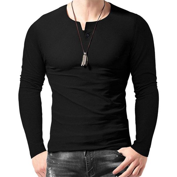 men's t-shirts men´s long sleeve solid color t-shirt casual buttons crew neck shirts men full pure male, White;black
men's t-shirts men´s long sleeve solid color t-shirt casual buttons crew neck shirts men full pure male, White;black