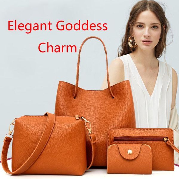 4pcs/set women shoulder bag pu leather solid color casual style handbag crossbody clutch card ladies pack for shopping evening bags
4pcs/set women shoulder bag pu leather solid color casual style handbag crossbody clutch card ladies pack for shopping evening bags