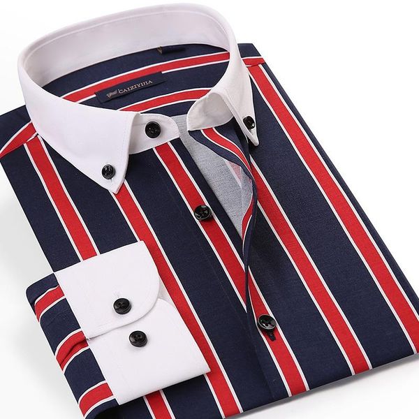 men's casual shirts caiziyijia men button-down collar striped long sleeve dress mens patchwork design standard-fit blouse shirt, White;black
men's casual shirts caiziyijia men button-down collar striped long sleeve dress mens patchwork design standard-fit blouse shirt, White;black