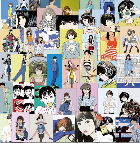 50 pcs japanese vitality girl sticker retro nostalgic illustration graffiti waterproof skateboard travel suitcase phone laptop
50 pcs japanese vitality girl sticker retro nostalgic illustration graffiti waterproof skateboard travel suitcase phone laptop