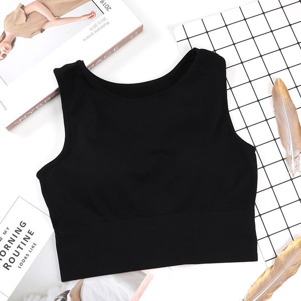 women tank crop seamless wire bra beautiful back gym exercisecomfortable underwear camisole, Black;white
women tank crop seamless wire bra beautiful back gym exercisecomfortable underwear camisole, Black;white